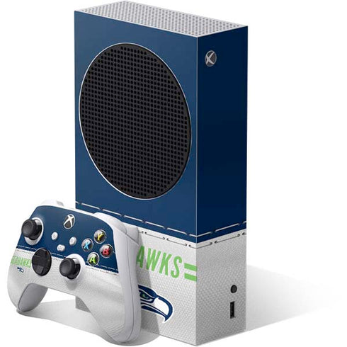 NFL Seattle Seahawks White Striped Xbox Series S Bundle Skin