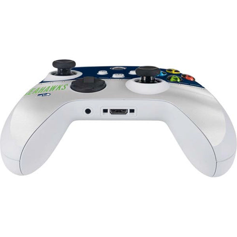 NFL Seattle Seahawks White Striped Xbox Series S Controller Skin