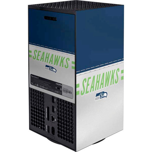 NFL Seattle Seahawks White Striped Xbox Series X Bundle Skin