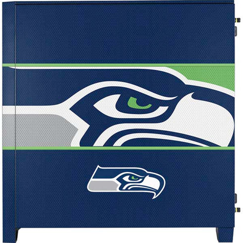 NFL Seattle Seahawks Zone Block Corsair 4000D Tempered Glass Mid-Tower ATX Case Skin