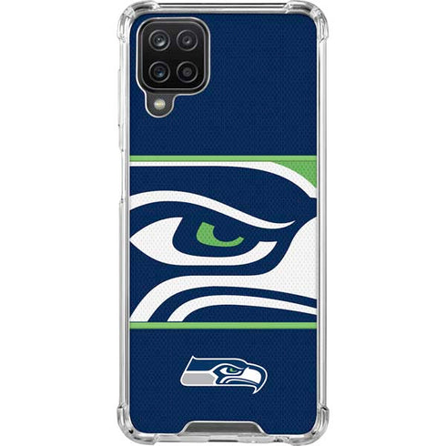 NFL Seattle Seahawks Zone Block Galaxy A12 Clear Case