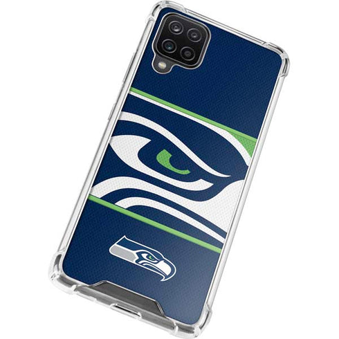 NFL Seattle Seahawks Zone Block Galaxy A12 Clear Case