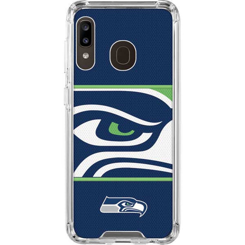 NFL Seattle Seahawks Zone Block Galaxy A30 Clear Case