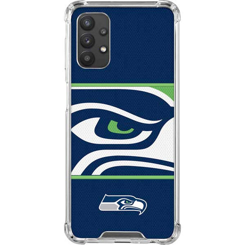 NFL Seattle Seahawks Zone Block Galaxy A32 5G Clear Case