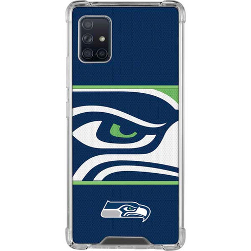 NFL Seattle Seahawks Zone Block Galaxy A51 5G Clear Case