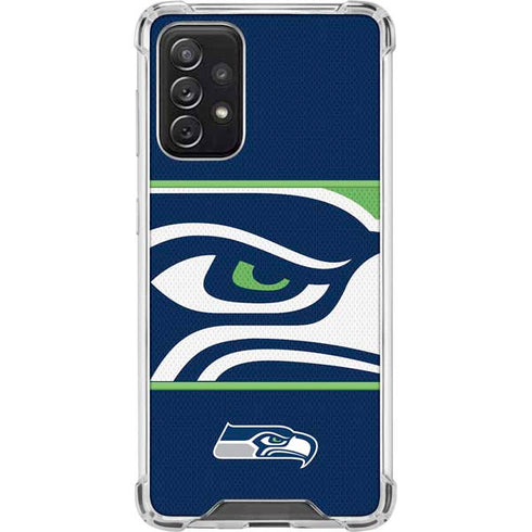 NFL Seattle Seahawks Zone Block Galaxy A72 5G Clear Case