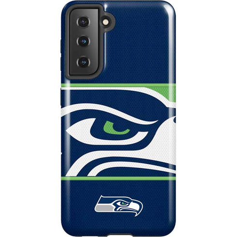 NFL Seattle Seahawks Zone Block Galaxy S21 5G Pro Case