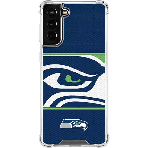 NFL Seattle Seahawks Zone Block Galaxy S21 FE Clear Case