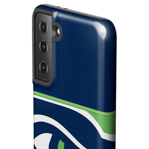 NFL Seattle Seahawks Zone Block Galaxy S21 FE Pro Case