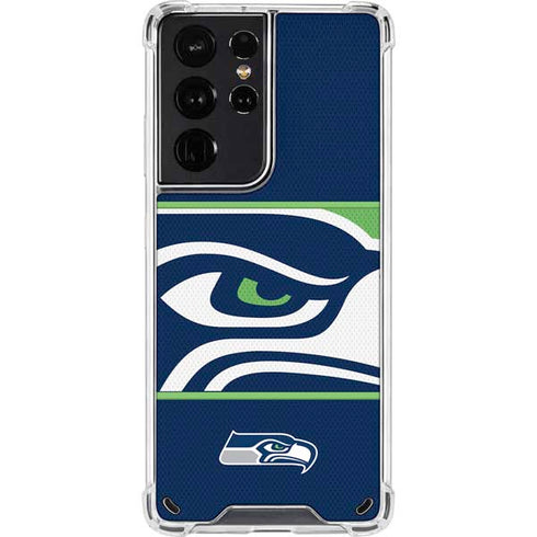 NFL Seattle Seahawks Zone Block Galaxy S21 Ultra 5G Clear Case