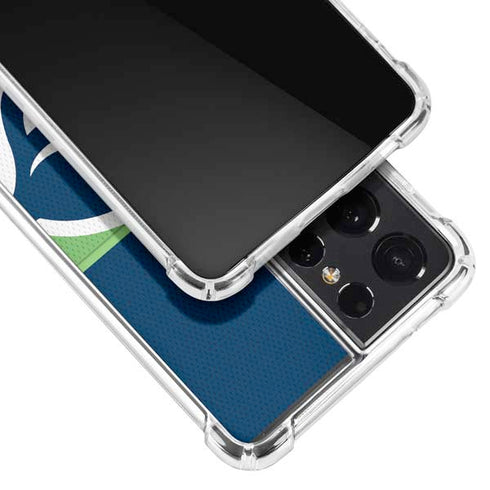 NFL Seattle Seahawks Zone Block Galaxy S21 Ultra 5G Clear Case