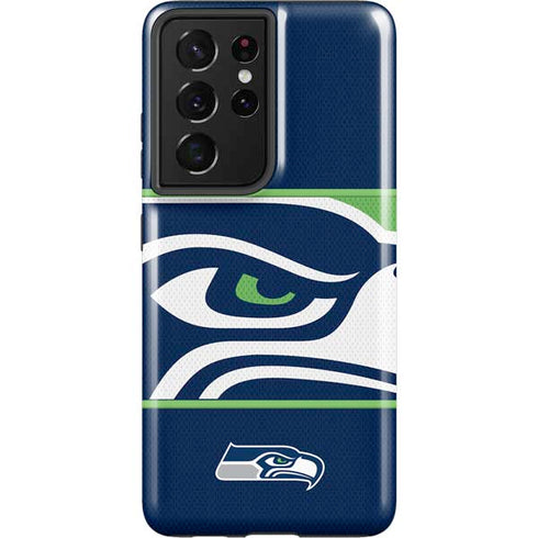 NFL Seattle Seahawks Zone Block Galaxy S21 Ultra 5G Pro Case