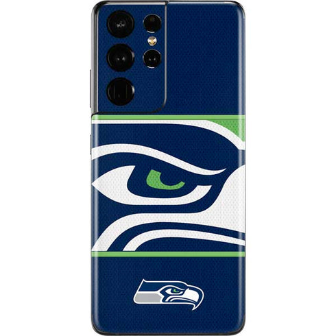 NFL Seattle Seahawks Zone Block Galaxy S21 Ultra 5G Skin