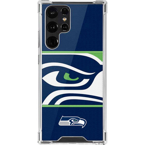 NFL Seattle Seahawks Zone Block Galaxy S22 Ultra Clear Case