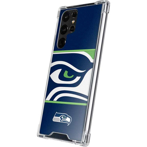 NFL Seattle Seahawks Zone Block Galaxy S22 Ultra Clear Case