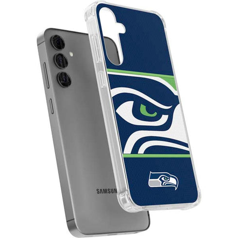 NFL Seattle Seahawks Zone Block Galaxy S24 Plus Clear Case