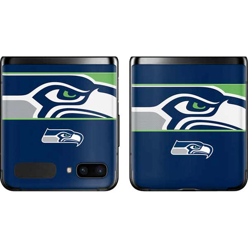 NFL Seattle Seahawks Zone Block Galaxy Z Flip Skin