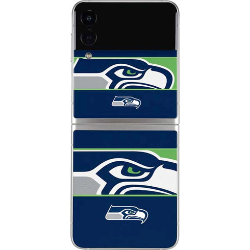 NFL Seattle Seahawks Zone Block Galaxy Z Flip3 5G Skin
