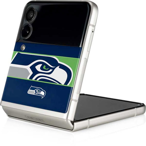 NFL Seattle Seahawks Zone Block Galaxy Z Flip3 5G Skin