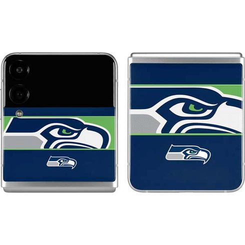 NFL Seattle Seahawks Zone Block Galaxy Z Flip4 5G Skin