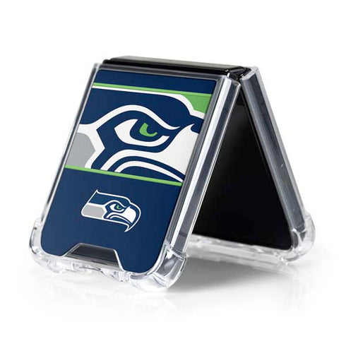 NFL Seattle Seahawks Zone Block Galaxy Z Flip5 5G Clear Case