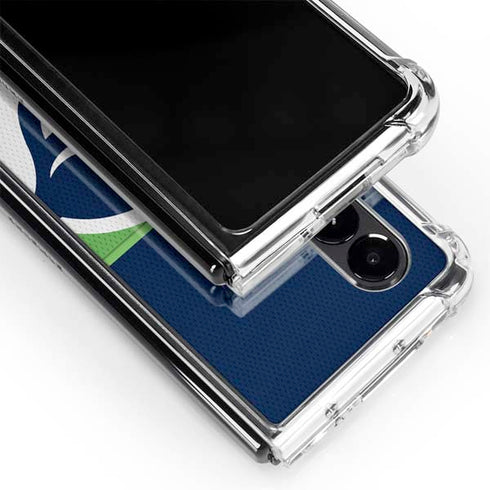 NFL Seattle Seahawks Zone Block Galaxy Z Fold4 5G Clear Case