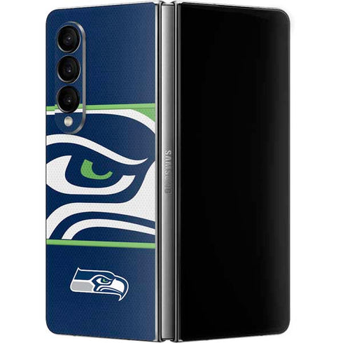 NFL Seattle Seahawks Zone Block Galaxy Z Fold4 5G Skin