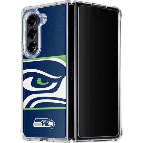 NFL Seattle Seahawks Zone Block Galaxy Z Fold5 5G Clear Case