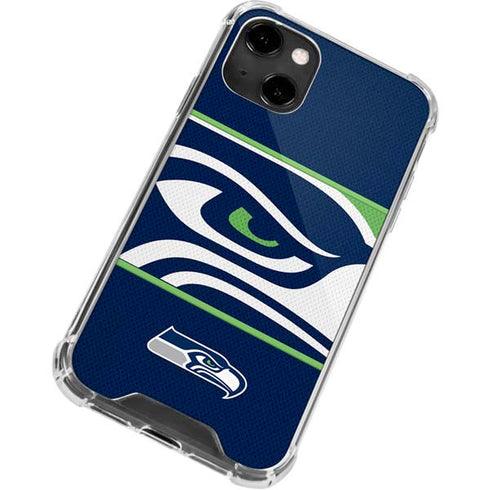 NFL Seattle Seahawks Zone Block iPhone 13 Clear Case