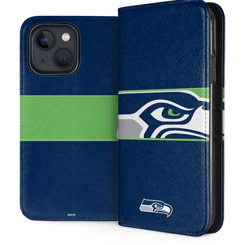 NFL Seattle Seahawks Zone Block iPhone 13 Folio Case