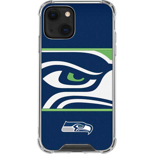 NFL Seattle Seahawks Zone Block iPhone 14 Clear Case