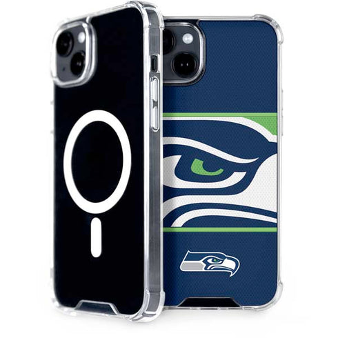 NFL Seattle Seahawks Zone Block iPhone 15 Plus MagSafe Case
