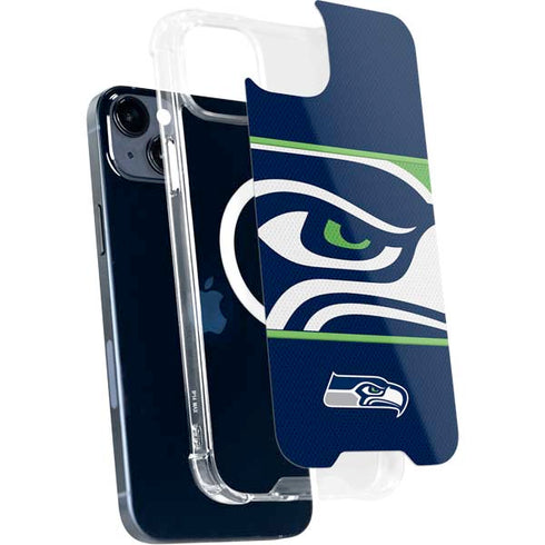 NFL Seattle Seahawks Zone Block iPhone 15 Plus MagSafe Case