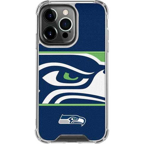NFL Seattle Seahawks Zone Block iPhone 14 Pro Clear Case