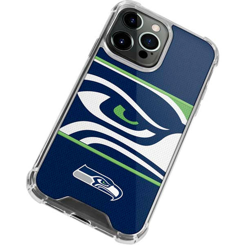 NFL Seattle Seahawks Zone Block iPhone 15 Pro Max Clear Case