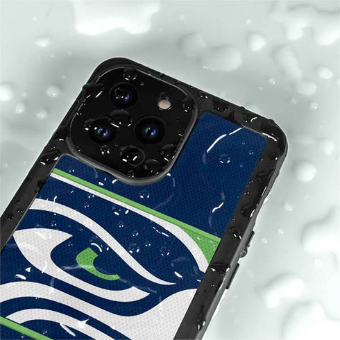 NFL Seattle Seahawks Zone Block iPhone 14 Pro Max Waterproof Case