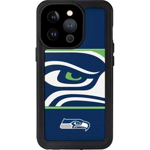 NFL Seattle Seahawks Zone Block iPhone 14 Pro Waterproof Case