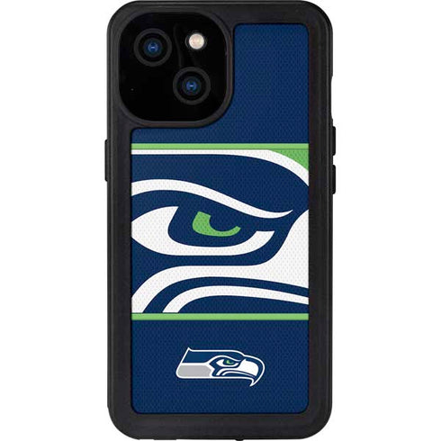 NFL Seattle Seahawks Zone Block iPhone 15 Waterproof Case