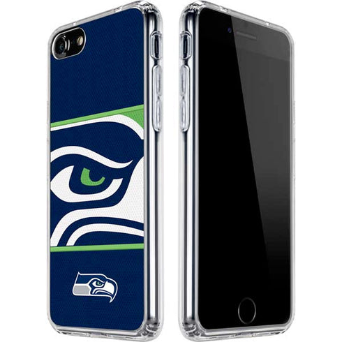 NFL Seattle Seahawks Zone Block iPhone SE (2nd & 3rd Gen) Clear Case