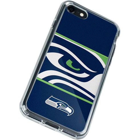 NFL Seattle Seahawks Zone Block iPhone SE (2nd & 3rd Gen) Clear Case