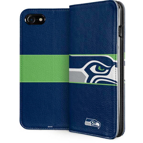 NFL Seattle Seahawks Zone Block iPhone SE (2nd & 3rd Gen) Folio Case