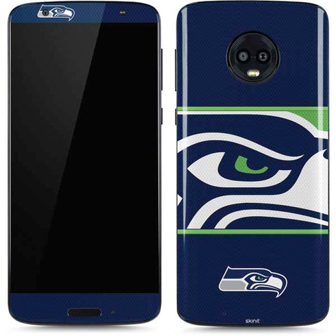 NFL Seattle Seahawks Zone Block Moto G6 Skin