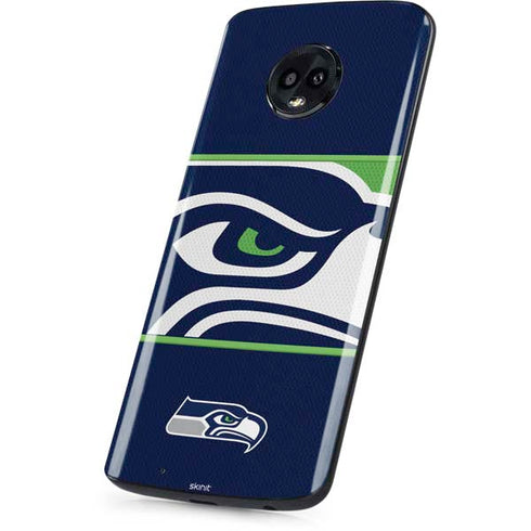 NFL Seattle Seahawks Zone Block Moto G6 Skin