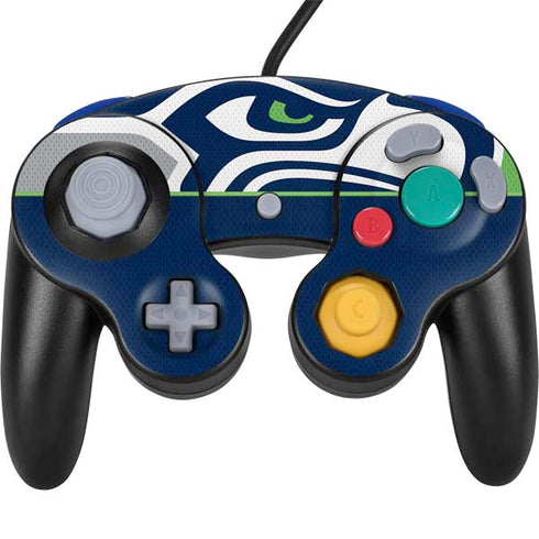 NFL Seattle Seahawks Zone Block Nintendo GameCube Controller Skin