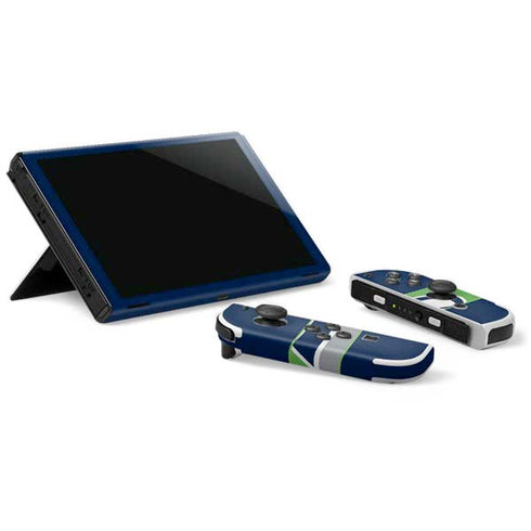 NFL Seattle Seahawks Zone Block Nintendo Switch OLED (2021) Skin