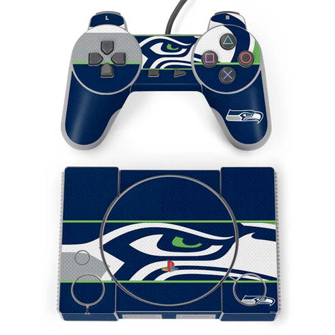 NFL Seattle Seahawks Zone Block PlayStation Classic Bundle Skin