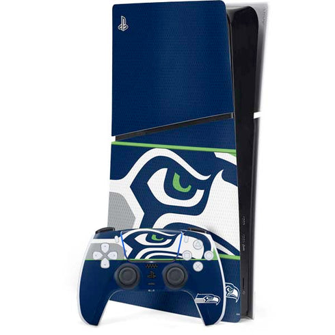 NFL Seattle Seahawks Zone Block PS5 Slim Digital Edition Bundle Skin