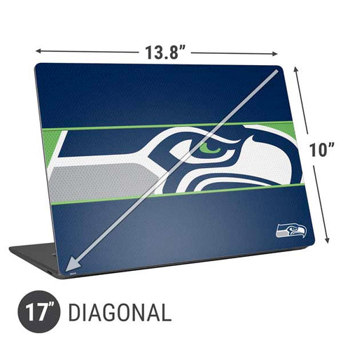 NFL Seattle Seahawks Zone Block Universal Laptop 17in (13.8 x 10in) Skin