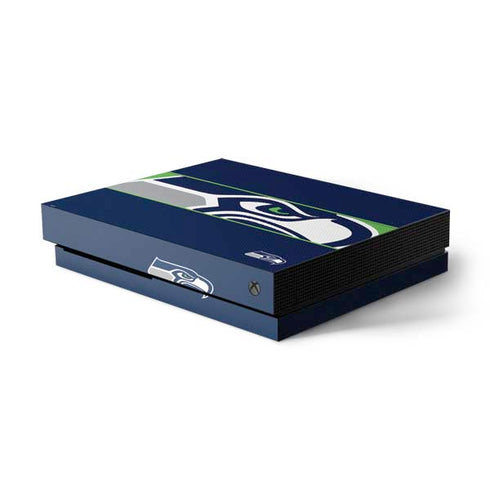 NFL Seattle Seahawks Zone Block Xbox One X Console Skin
