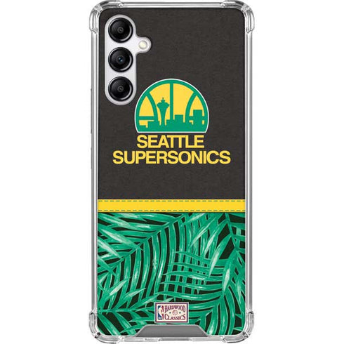 NBA Seattle SuperSonics Retro Palms Galaxy A14 5G Clear Case